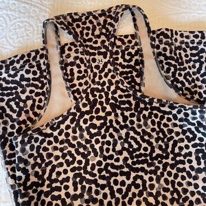 lululemon nude & black racerback align tank size 4